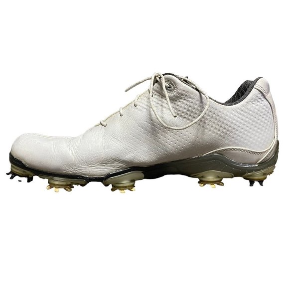 Footjoy FJ DNA White Leather Softspike Golf Cleat Shoes Mens Size 10.5 M Casual - Picture 4 of 9
